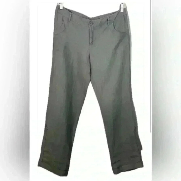 Cynthis Rowley Linen Gray Pants (215) - Picture 1 of 13